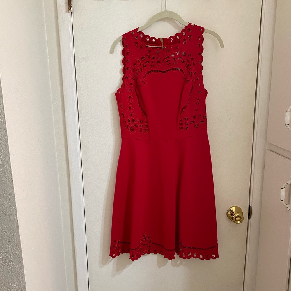 NWT Ted Baker Verony Skater Dress Red